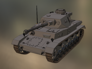pz iv f2 1942 Modelo 3D