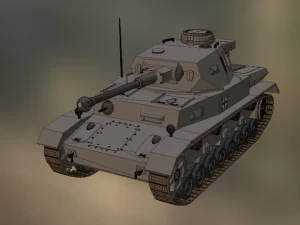 pz iv f2 1942 3Dモデル