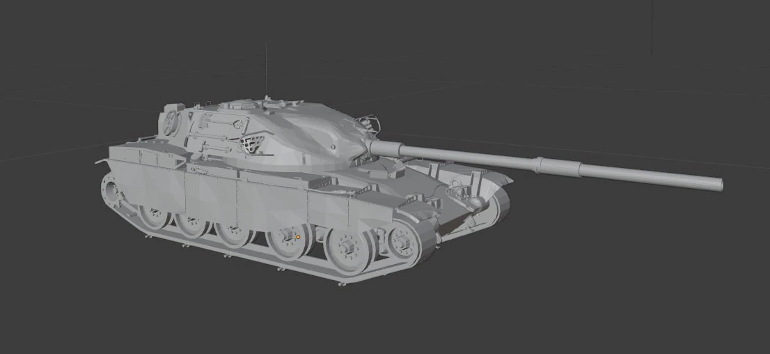 t95 fv4201 chiftain 3D Model .c4d .max .obj .3ds .fbx .stl .blend