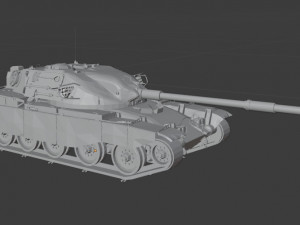 t95 fv4201 chiftain 3D Model