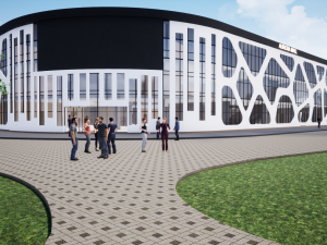 shopping mall aurora concept 3D 모델