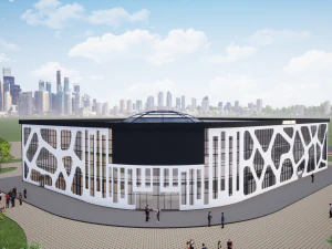 shopping mall aurora concept 3D Model