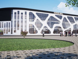 shopping mall aurora concept Modelo 3D