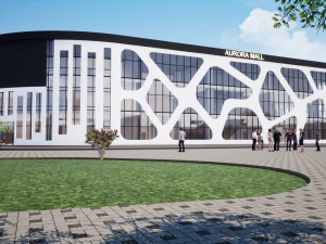 shopping mall aurora concept 3D Model