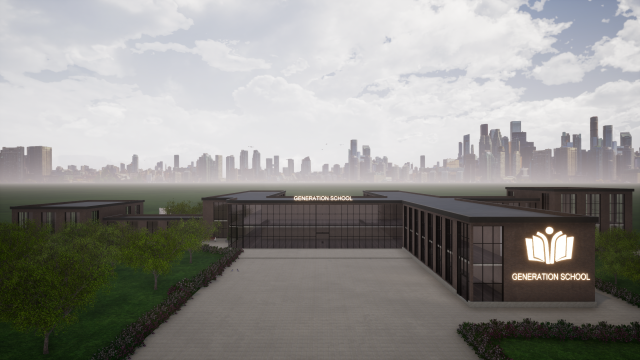 school 3D Модель .c4d .max .obj .3ds .fbx .stl .blend 