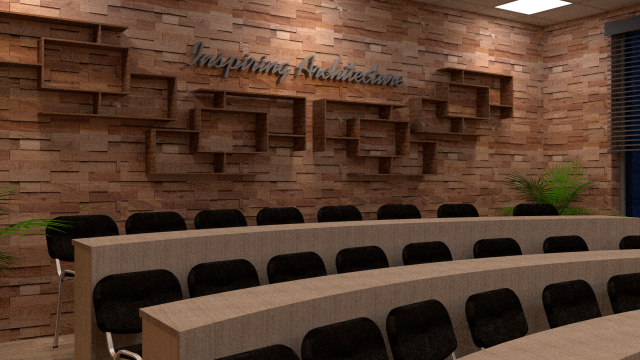 auditorium of institute Modelo 3D .c4d .max .obj .3ds .fbx .stl .blend 