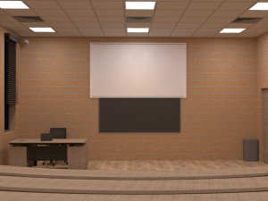 auditorium of institute Modelo 3D