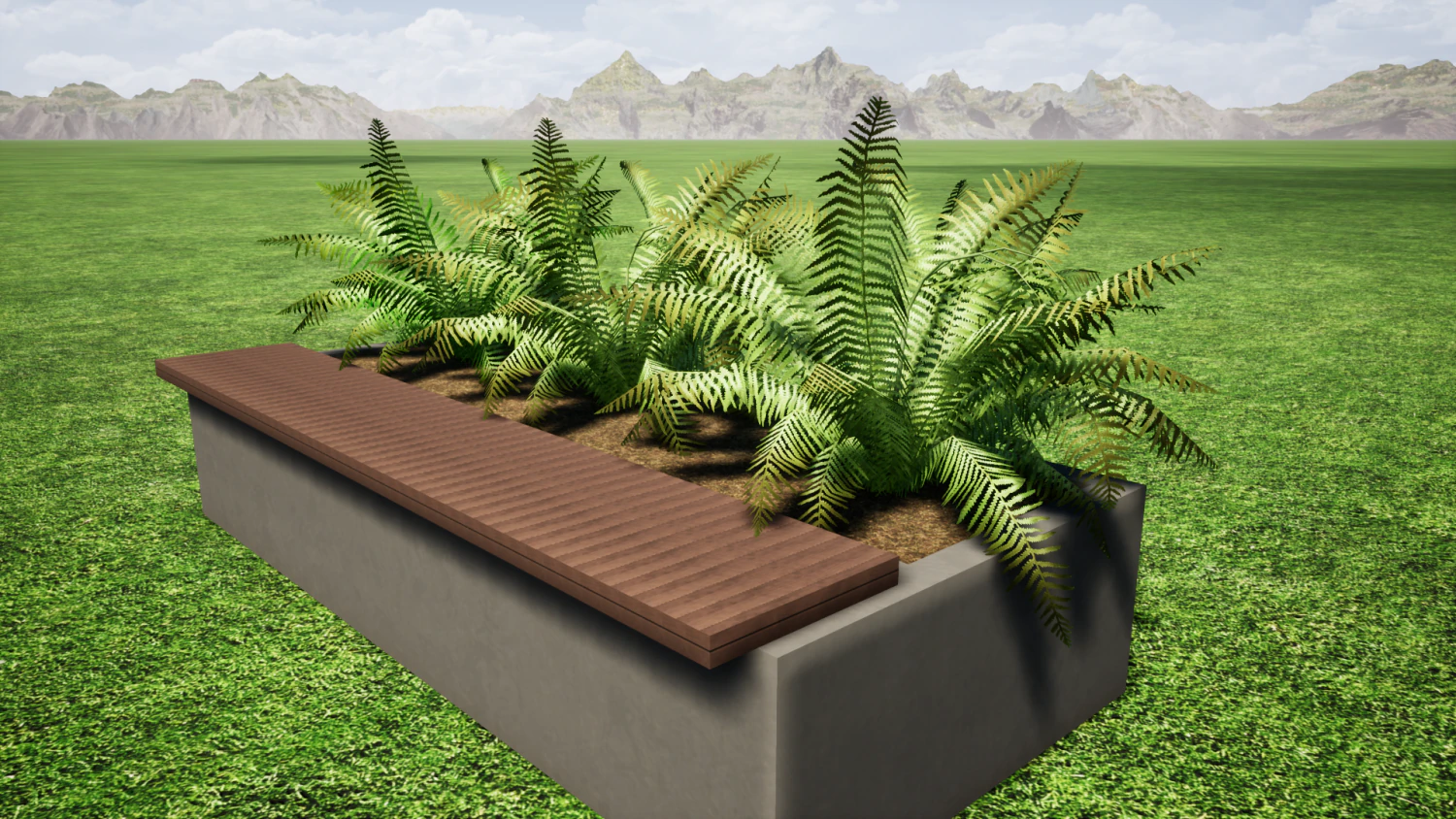 street bench 3D Model .c4d .max .obj .3ds .fbx .stl .blend 