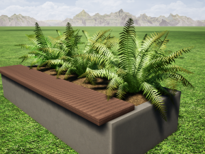 street bench 3D 모델