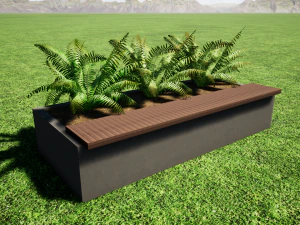street bench 3D Model