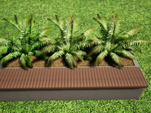 street bench Model 3D