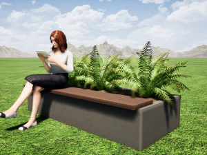 street bench 3D Model