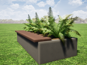 street bench Model 3D