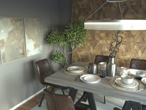 Interior Design Sceen 3D Model