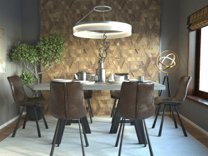 Interior Design Sceen 3D Model