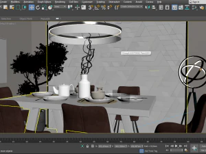 Interior Design Sceen 3D Model