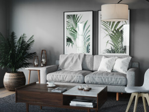Interior design scene 3D 모델