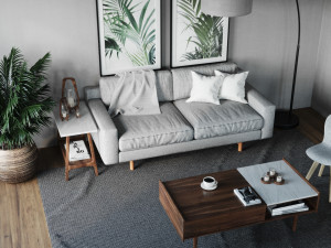 Interior design scene 3D Model