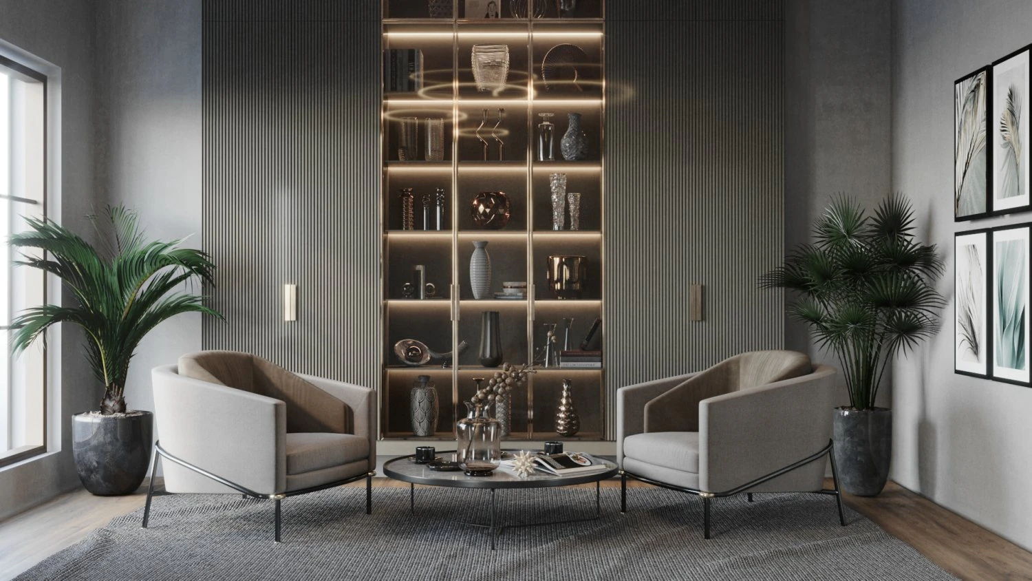 Interior Design Scene 02 3D Model .c4d .max .obj .3ds .fbx .stl .blend