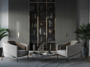 Interior Design Scene 02 3D Модель