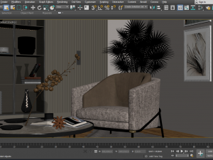 Interior Design Scene 02 3D Модель