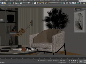 Interior Design Scene 02 3D Model