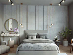 Bedroom Interior design scene 3D Model