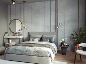 Bedroom Interior design scene 3D Model