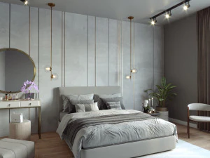 Bedroom Interior design scene 3D Model