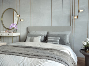 Bedroom Interior design scene Modelo 3D