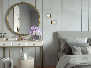 Bedroom Interior design scene Modelo 3D