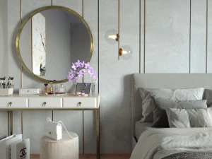 Bedroom Interior design scene 3D Model