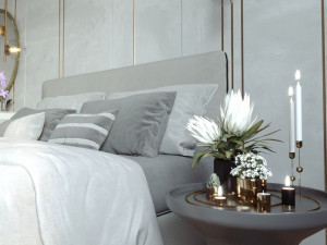 Bedroom Interior design scene Modelo 3D