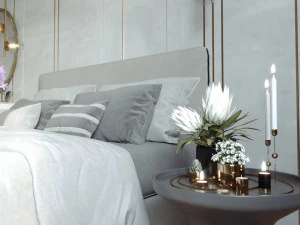 Bedroom Interior design scene 3D Model