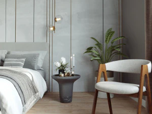 Bedroom Interior design scene 3D Model
