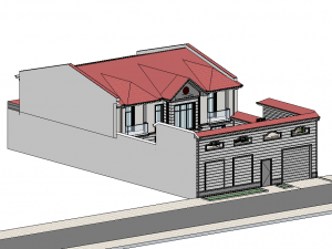 Classic Revit House 01 3D Model