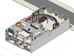 Classic Revit House 01 3D Model