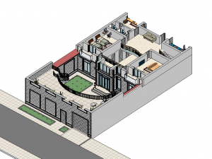 Classic Revit House 01 3D Модель