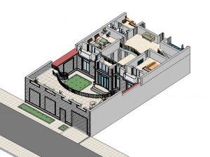 Classic Revit House 01 3D Model