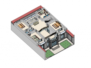 Classic Revit House 01 3D Модель