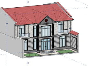 Classic Revit House 01 3D Model