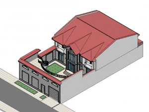 Classic Revit House 01 3D Model