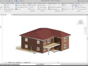 Simple Revit House 01 3D Model