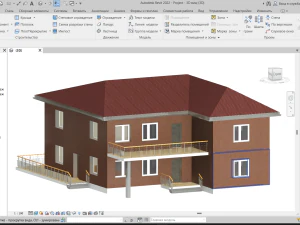 Casa Revit semplice 01 Modello 3D