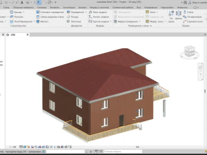 Casa Revit semplice 01 Modello 3D