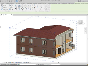 Casa Revit semplice 01 Modello 3D
