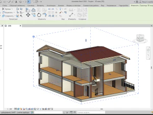 Casa Revit semplice 01 Modello 3D