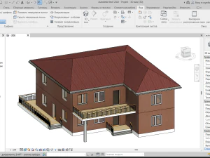 Casa Revit semplice 01 Modello 3D