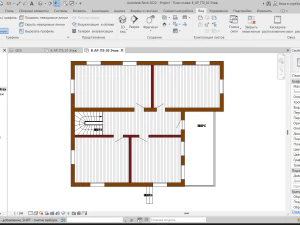 Casa Revit semplice 01 Modello 3D