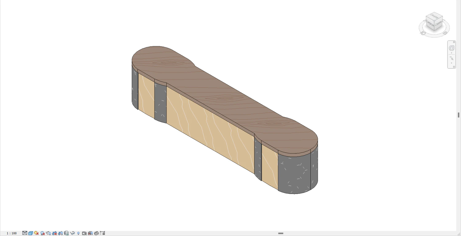 Park Benches 01 3D Model .c4d .max .obj .3ds .fbx .stl .blend 